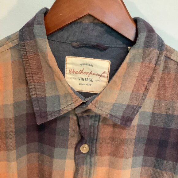 🍂 Weatherproof Plaid Flannel Shirt – Men’s XL – Outdoor Fall Vibes - Picture 2 of 15
